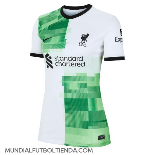 Camiseta Liverpool Segunda Equipación Replica 2023-24 para mujer mangas cortas